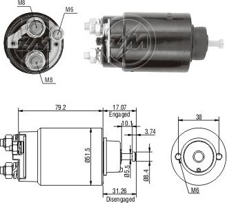 ERA ZM2762 - Тяговое реле, стартер avtokuzovplus.com.ua