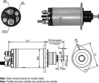 ERA ZM2818 - Тягове реле, стартер autocars.com.ua