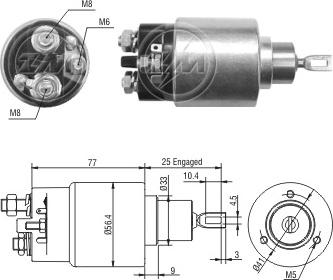 ERA ZM2973 - Тяговое реле, стартер avtokuzovplus.com.ua