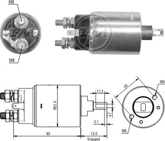 ERA ZM2981 - Тяговое реле, стартер avtokuzovplus.com.ua