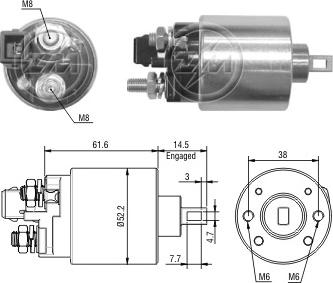 ERA ZM3482 - Тяговое реле, стартер autodnr.net