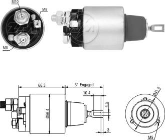 ERA ZM3571 - Тягове реле, стартер autocars.com.ua