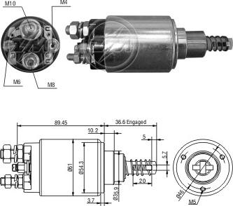 ERA ZM3640 - Тяговое реле, стартер autodnr.net