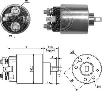 ERA ZM3716 - Тяговое реле, стартер avtokuzovplus.com.ua