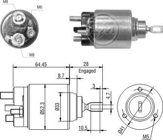 ERA ZM371 - Тяговое реле, стартер avtokuzovplus.com.ua