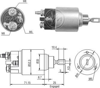 ERA ZM376 - Тягове реле, стартер autocars.com.ua