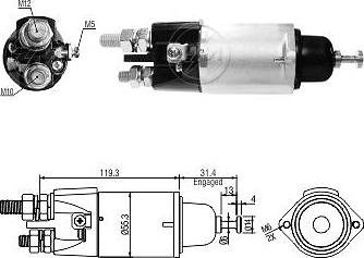 ERA ZM3898 - Тягове реле, стартер autocars.com.ua