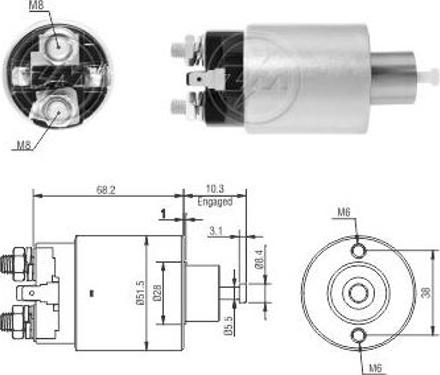 ERA ZM3995 - Тяговое реле, стартер avtokuzovplus.com.ua