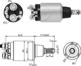 ERA ZM4639 - Тяговое реле, стартер autodnr.net