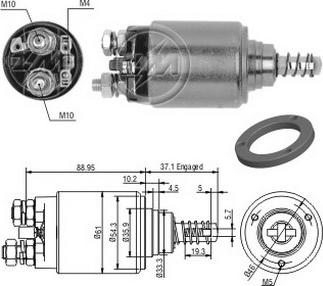 ERA ZM4744 - Тягове реле, стартер autocars.com.ua