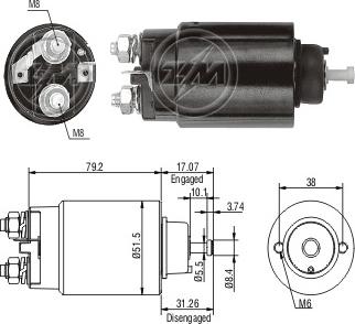 ERA ZM4760 - Тяговое реле, стартер avtokuzovplus.com.ua