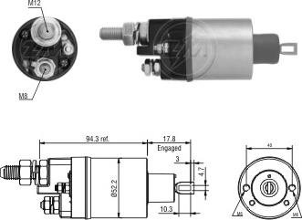 ERA ZM486 - Тягове реле, стартер autocars.com.ua