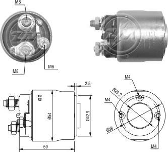 ERA ZM498 - Тяговое реле, стартер avtokuzovplus.com.ua