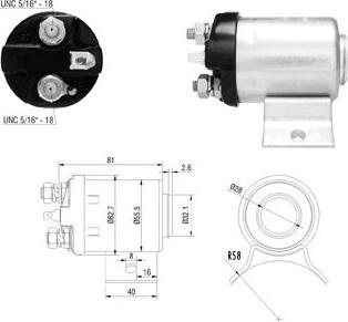 ERA ZM518 - Тягове реле, стартер autocars.com.ua