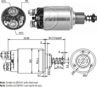 ERA ZM531 - Тяговое реле, стартер avtokuzovplus.com.ua