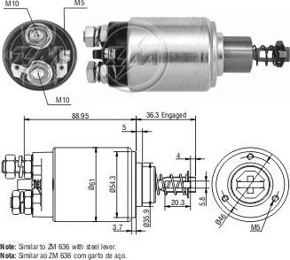 ERA ZM536 - Тяговое реле, стартер avtokuzovplus.com.ua