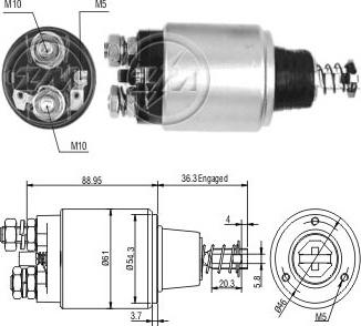 ERA ZM537 - Тяговое реле, стартер avtokuzovplus.com.ua