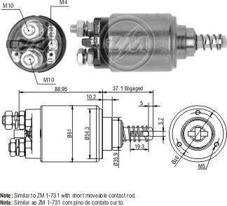 ERA ZM543 - Тяговое реле, стартер avtokuzovplus.com.ua