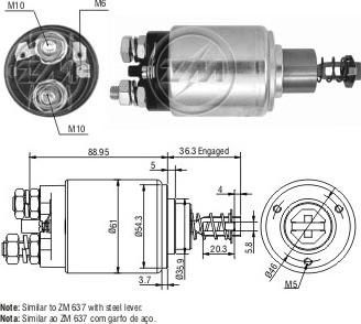 ERA ZM547 - Тяговое реле, стартер autodnr.net