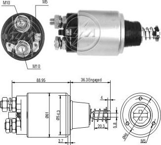 ERA ZM550 - Тягове реле, стартер autocars.com.ua