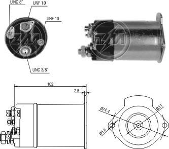 ERA ZM551 - Тягове реле, стартер autocars.com.ua