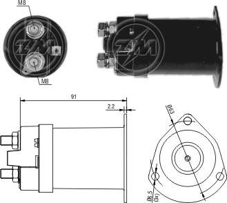 ERA ZM555 - Тягове реле, стартер autocars.com.ua