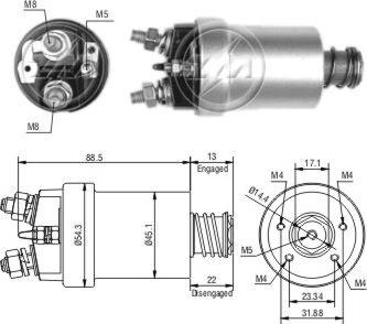 ERA ZM561 - Тяговое реле, стартер avtokuzovplus.com.ua