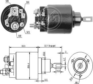 ERA ZM571 - Тягове реле, стартер autocars.com.ua