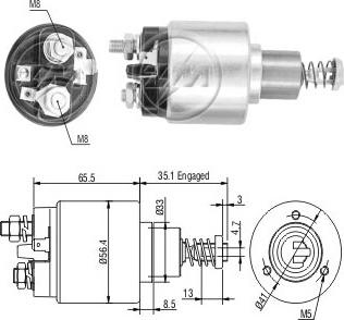 ERA ZM576 - Тяговое реле, стартер avtokuzovplus.com.ua