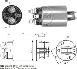 ERA ZM582 - Тяговое реле, стартер autodnr.net