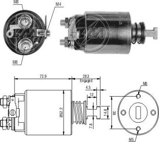 ERA ZM583 - Тягове реле, стартер autocars.com.ua