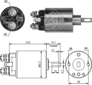 ERA ZM584 - Тяговое реле, стартер avtokuzovplus.com.ua