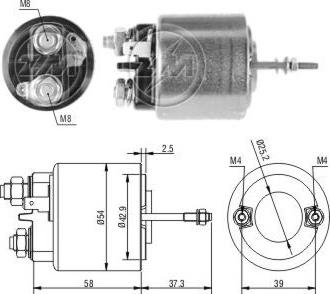 ERA ZM595 - Тяговое реле, стартер avtokuzovplus.com.ua