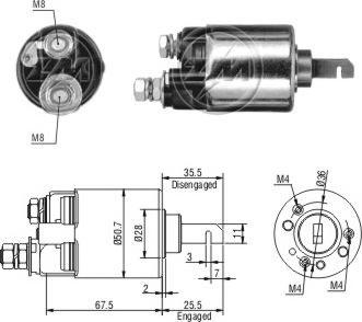 ERA ZM603 - Тяговое реле, стартер avtokuzovplus.com.ua