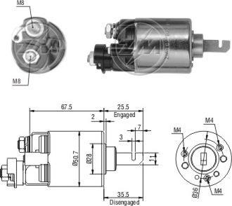 ERA ZM604 - Тяговое реле, стартер avtokuzovplus.com.ua