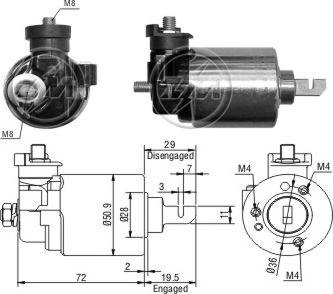 ERA ZM605 - Тяговое реле, стартер avtokuzovplus.com.ua