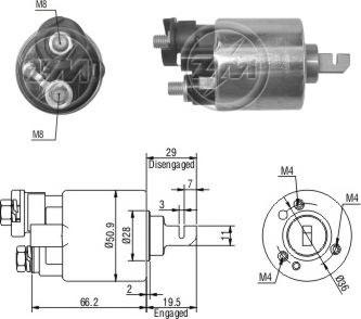 ERA ZM608 - Тяговое реле, стартер avtokuzovplus.com.ua