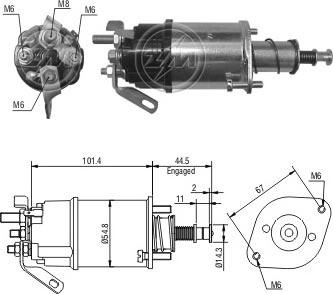 ERA ZM611 - Тяговое реле, стартер avtokuzovplus.com.ua