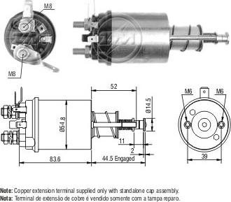 ERA ZM612 - Тяговое реле, стартер avtokuzovplus.com.ua