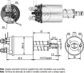 ERA ZM613 - Тягове реле, стартер autocars.com.ua