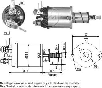 ERA ZM614 - Тяговое реле, стартер avtokuzovplus.com.ua