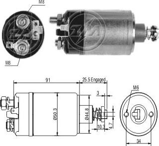 ERA ZM626 - Тяговое реле, стартер avtokuzovplus.com.ua