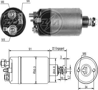 ERA ZM627 - Тягове реле, стартер autocars.com.ua