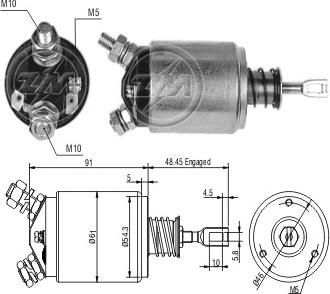 ERA ZM633 - Тяговое реле, стартер avtokuzovplus.com.ua