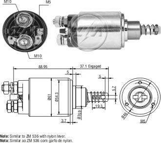 ERA ZM636 - Тяговое реле, стартер avtokuzovplus.com.ua