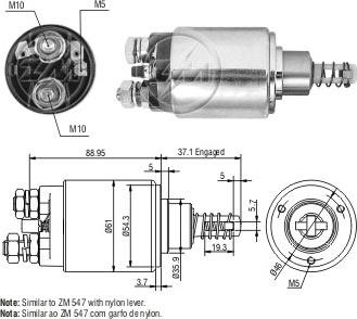 ERA ZM637 - Тяговое реле, стартер autodnr.net