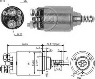 ERA ZM645 - Тягове реле, стартер autocars.com.ua