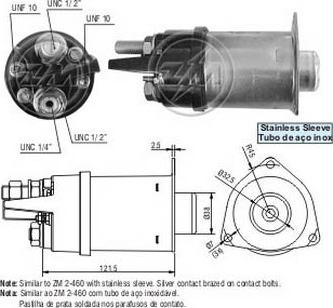 ERA ZM6460 - Тягове реле, стартер autocars.com.ua