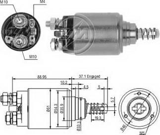 ERA ZM647 - Тягове реле, стартер autocars.com.ua