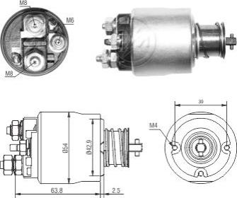 ERA ZM6494 - Тягове реле, стартер autocars.com.ua